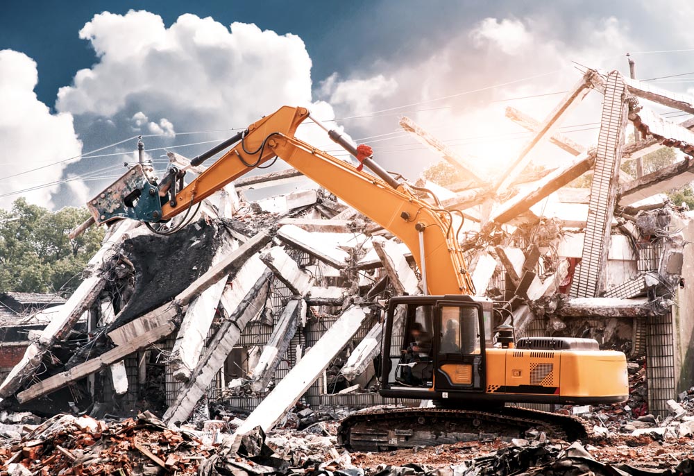 SRR Group - Tochterunternehmen THOR Bau - Leistungen - Abbruch und Rückbau durch THOR Bau