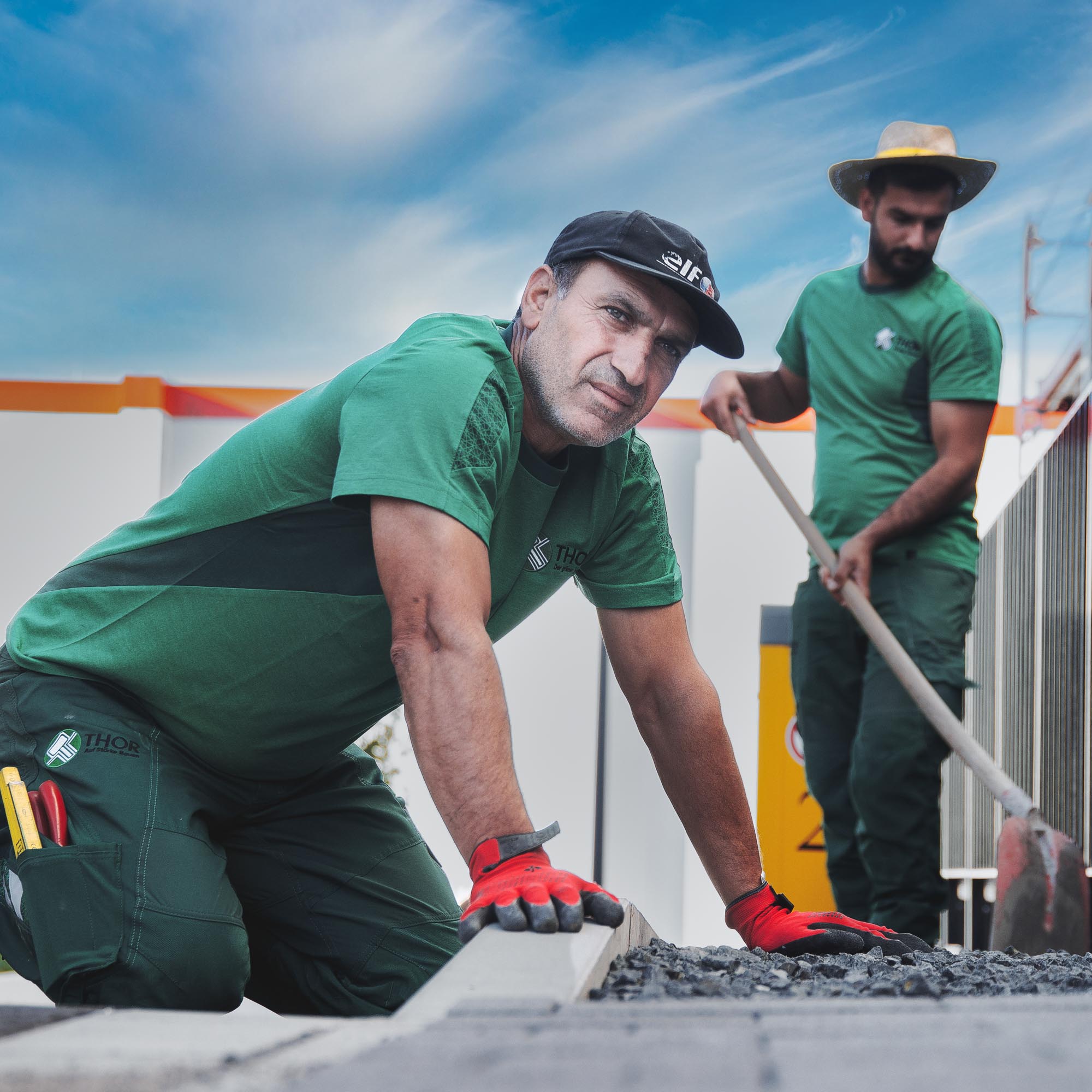 SRR Group - Tochterunternehmen THOR Galabau - Leistungen - Pflasterarbeiten durch THOR Galabau